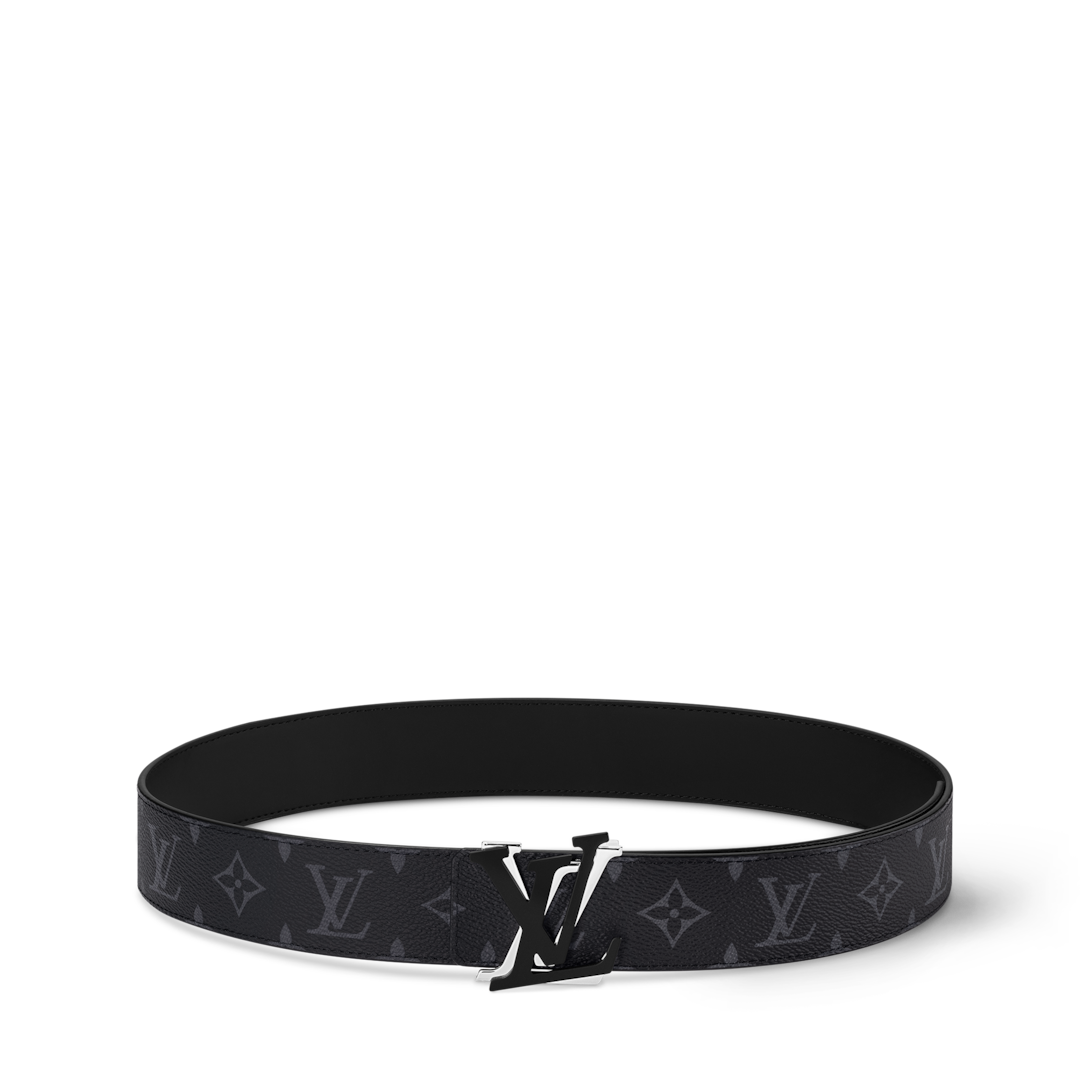 LV Shake 40mm Reversible Belt Monogram Eclipse Canvas - Men